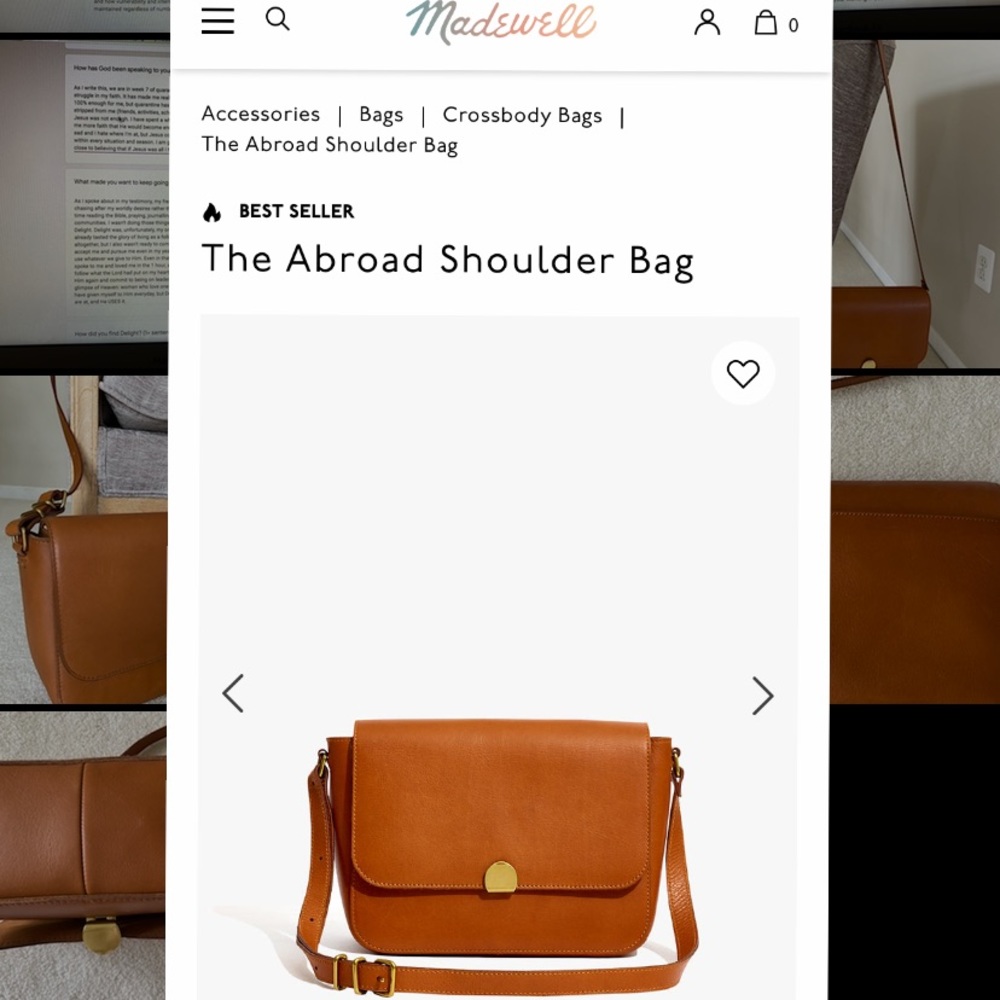 Madewell Crossbody Brown Leather Bag